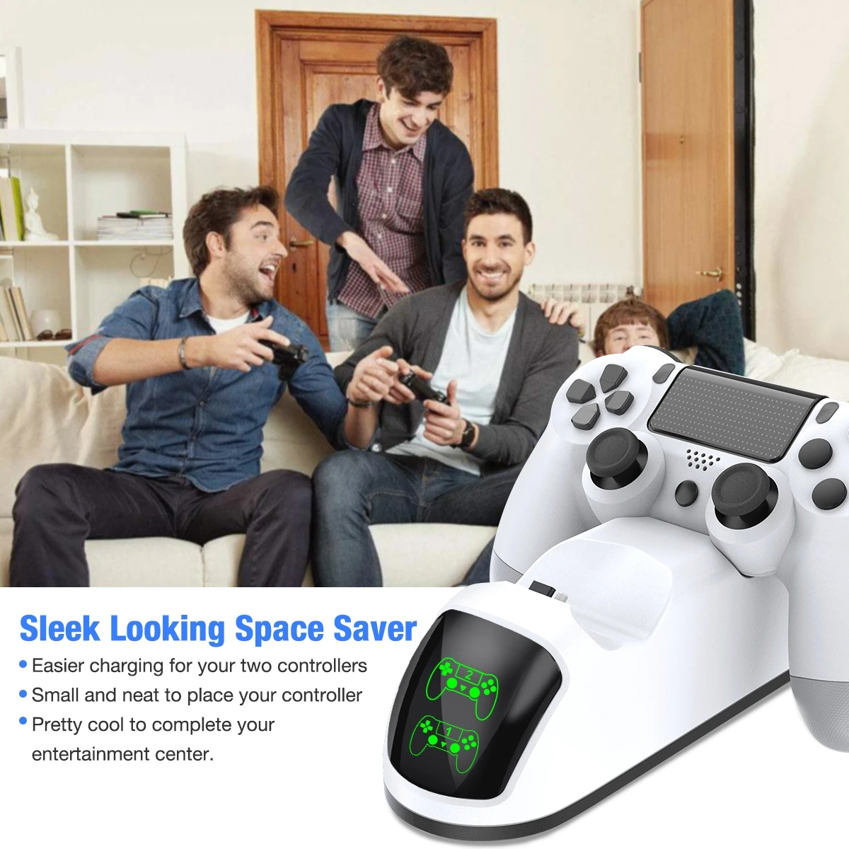 for ps4 dual usb handle fast charging dock station stand charger for playstation 4ps4 slimpro game controller joystick gamepad free global shipping