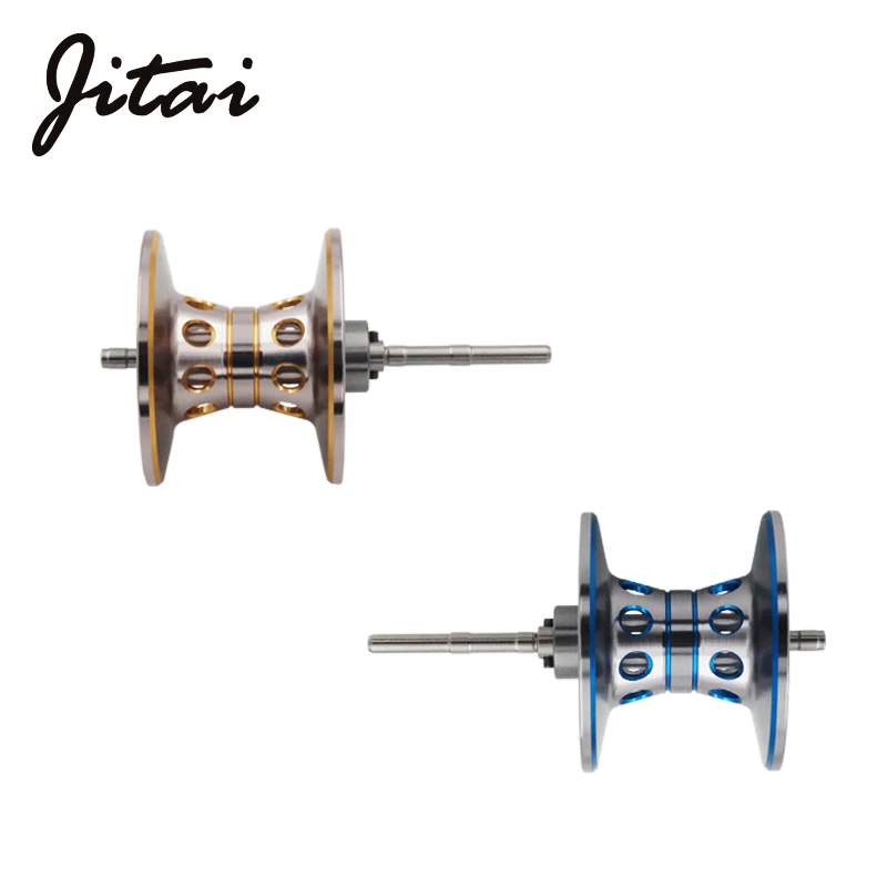

JITAI Bait Casting Fishing Reel Spool V-Shape Light Weight CNC Machined Aluminum Magnetic DIY Spools Replacement Free shipping