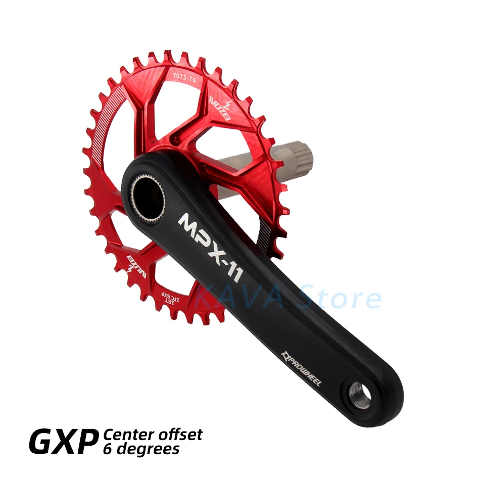 WUZEI велосипедная звездочка цепной передачи GXP 32T 34 Т 36 38T узкая широкая цепь из