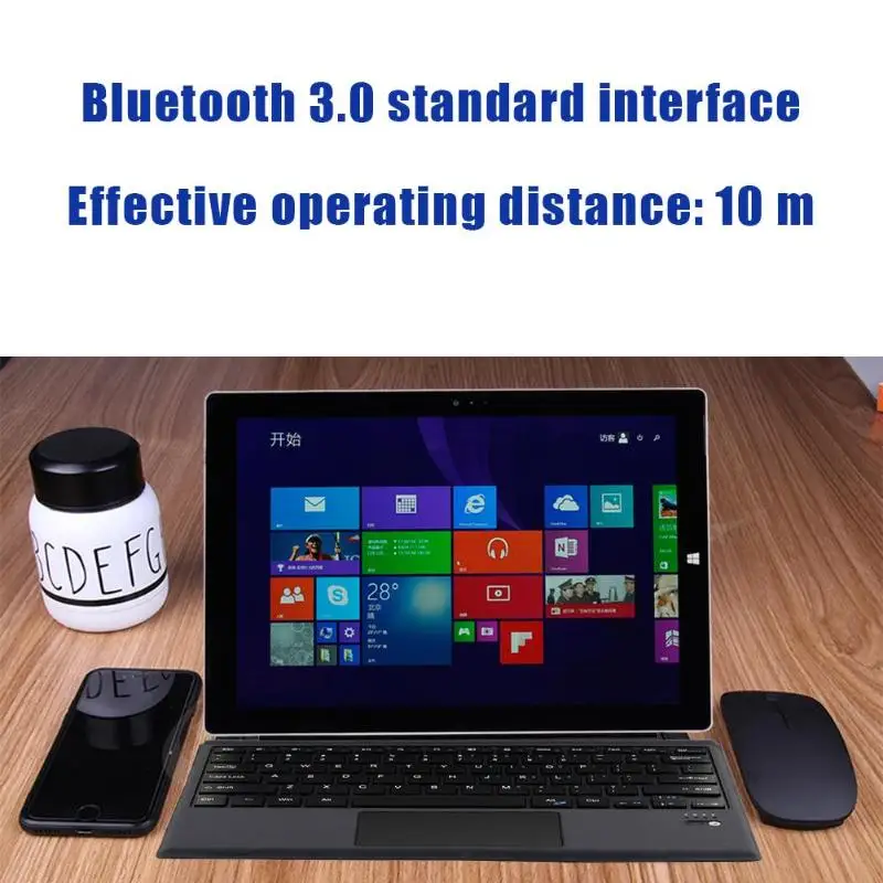 Ультратонкий ноутбук с Bluetooth 3,0 клавиатура Беспроводной таблетки клавиатуры для Microsoft Surface Pro 6/5/4/3 сильная Магнитная Адсорбция удобно ощущается удобен в ношении