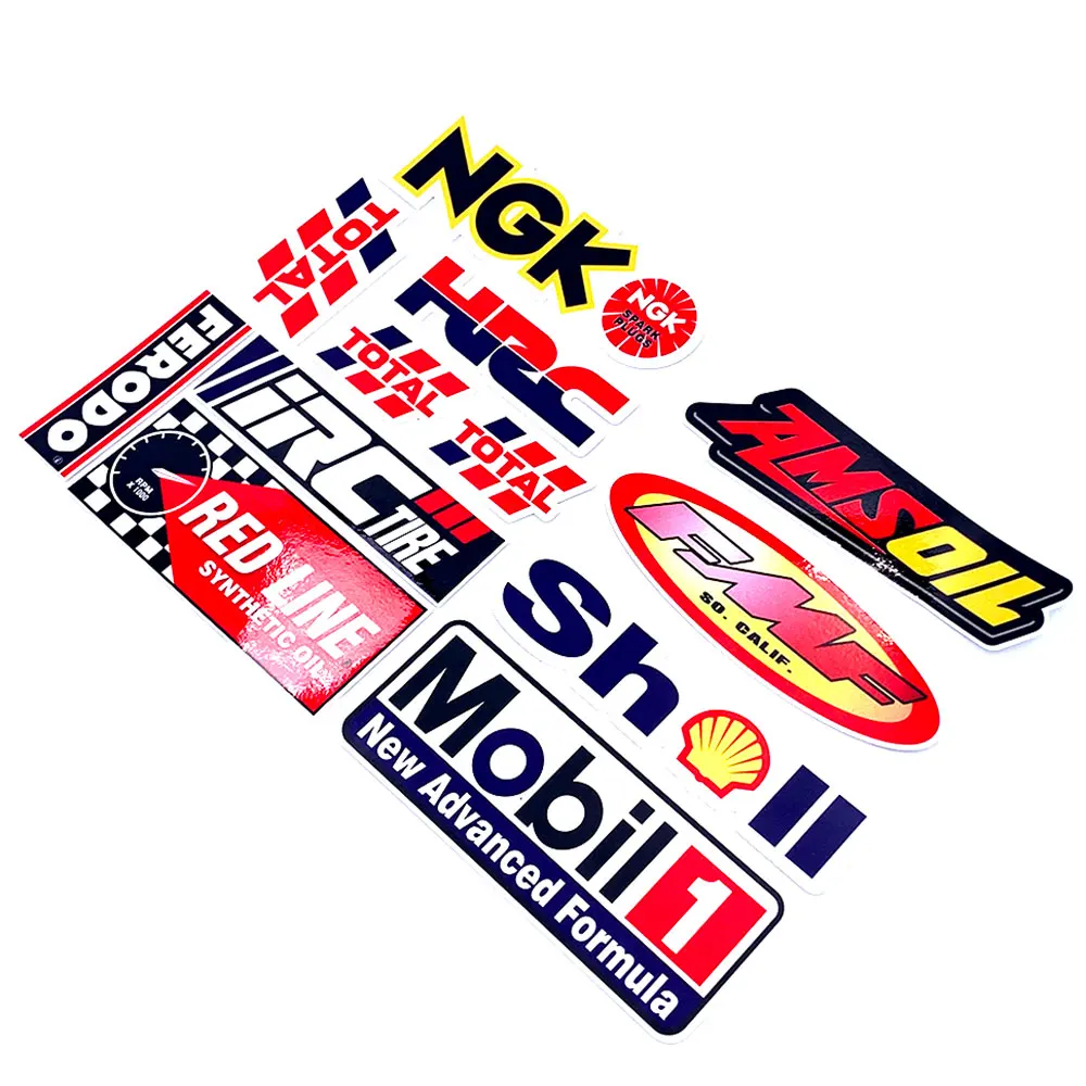 12 шт./компл. мотоциклетные наклейки светоотражающие автомобильные аксессуары