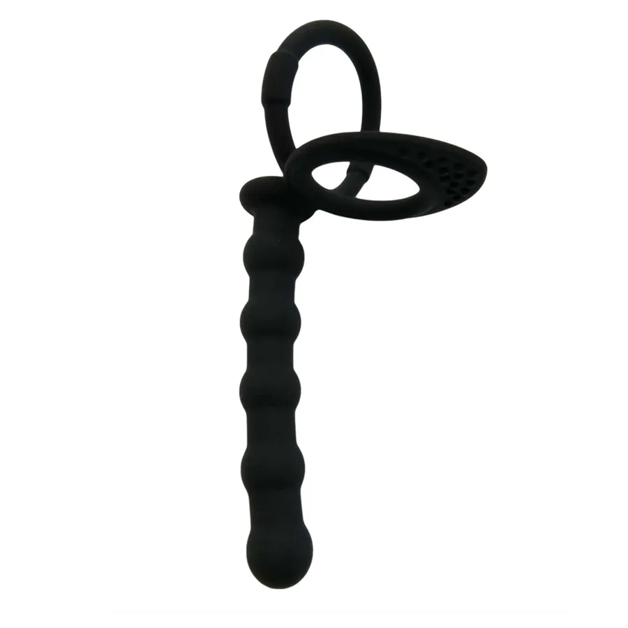 Силиконовый ремешок на кольце член Анальная пробка Анальный фаллоимитатор