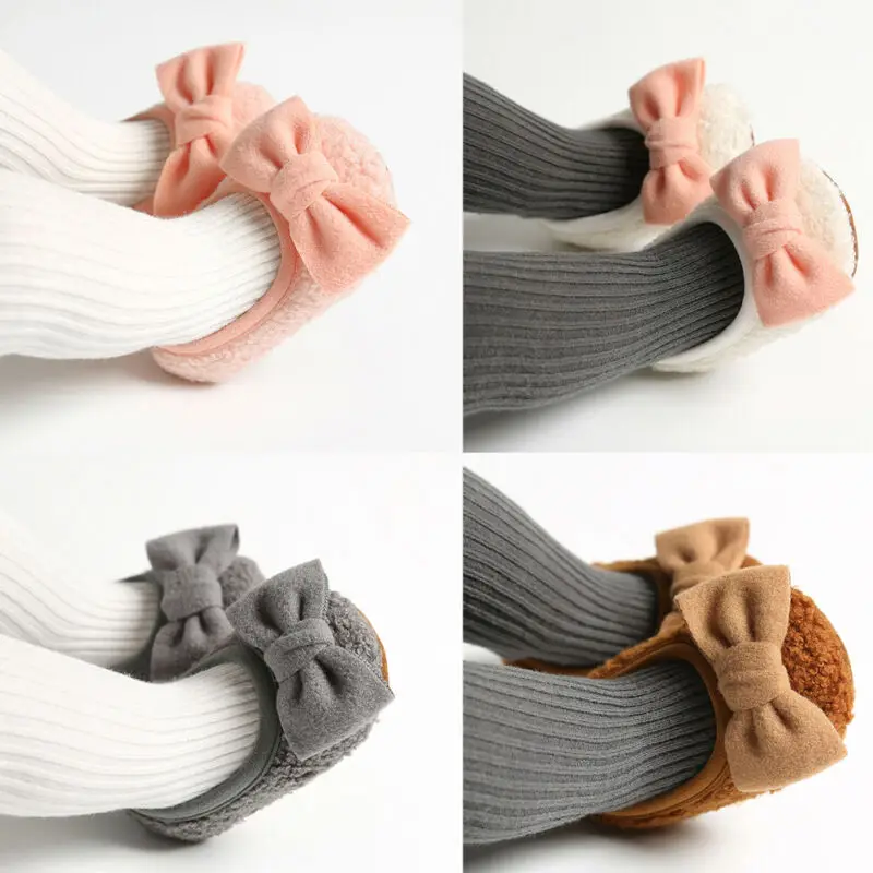 5 Colors Infant Baby Girls Boys Shoes Winter Warm Boots Newborn Toddler Soft fleece Sole 0-18M |