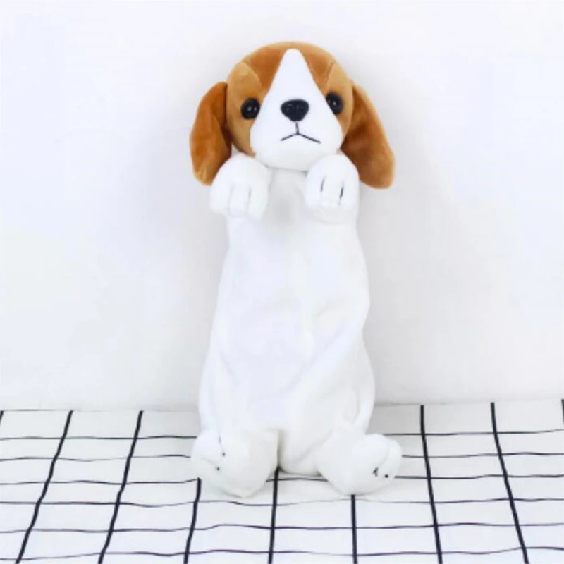 Симпатичный мультяшный плюшевый чехол хаски собака брелок кукла щенок Шнауцер