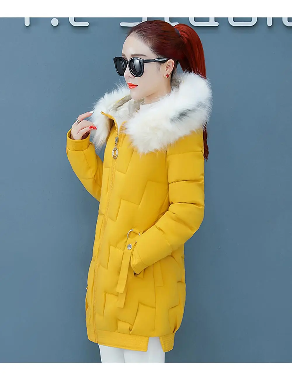 PinkyIsBlack модный легкий мех зимняя куртка для женщин с хлопковой подкладкой теплое толстое Женское зимнее пальто Длинная Парка женская куртка