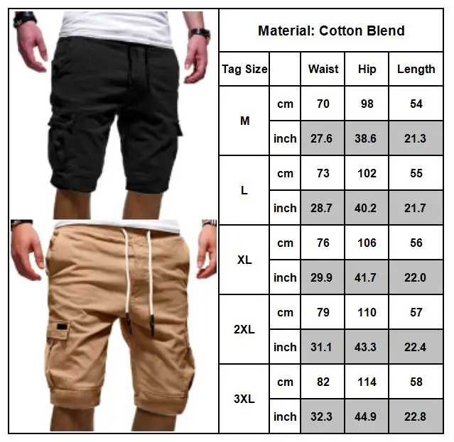 

Men Shorts Cargo Pocket Tactical Army Gym Sports Summer Casual Half Pants Ropa De Hombre Mens Clothing Mens Shorts