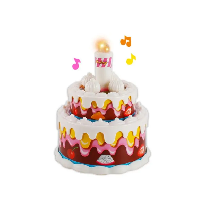 

Children Kid Boy Girl Mini Kitchen Electrical Appliance Birthday Cake Model Toy Set Early Education Dummy Household Pretended