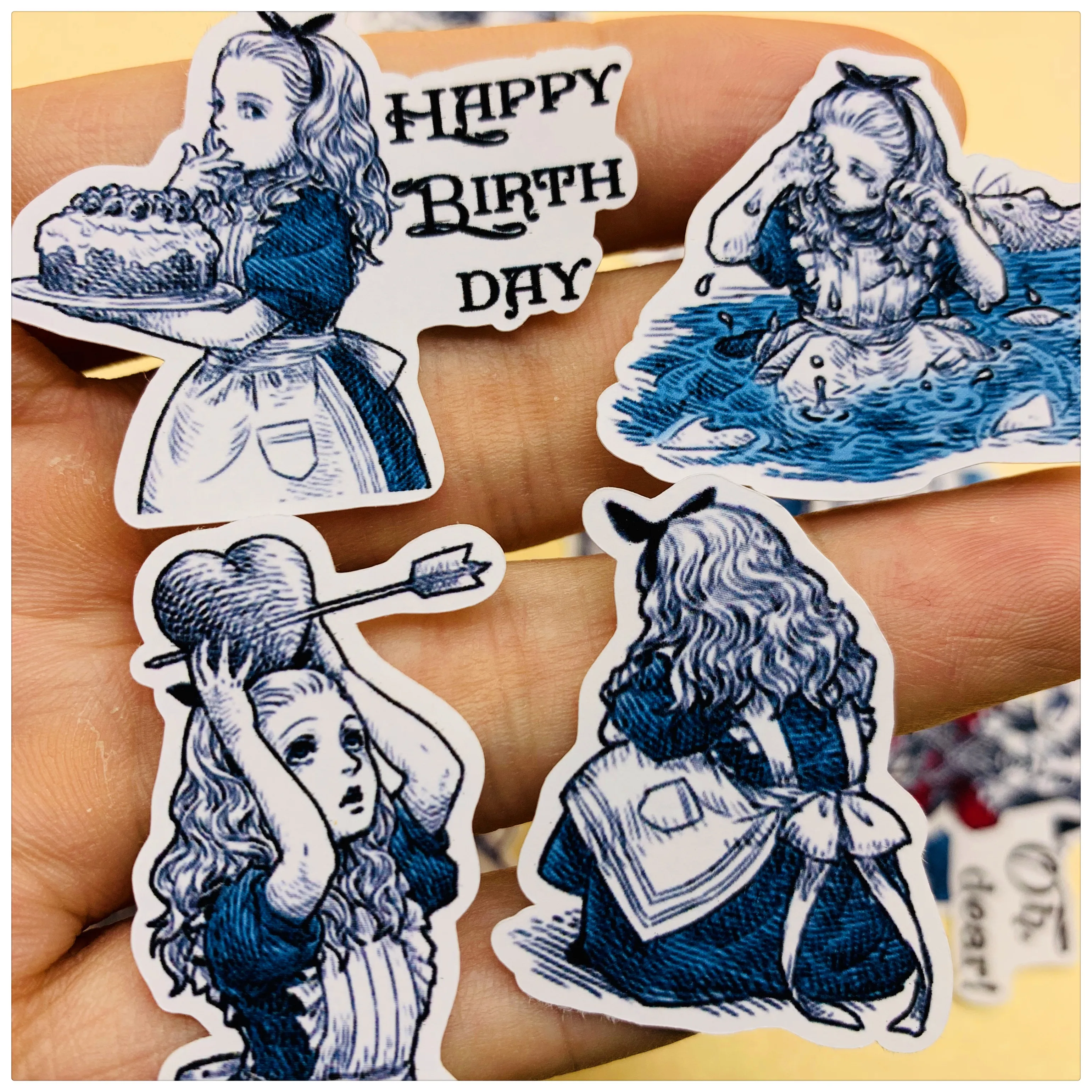 

40Pcs/Pack 2019 Vintage Cartoon Alice Fairy Girl Sticker DIY Craft Scrapbooking Album Journal Happy Planner Decorative Stickers