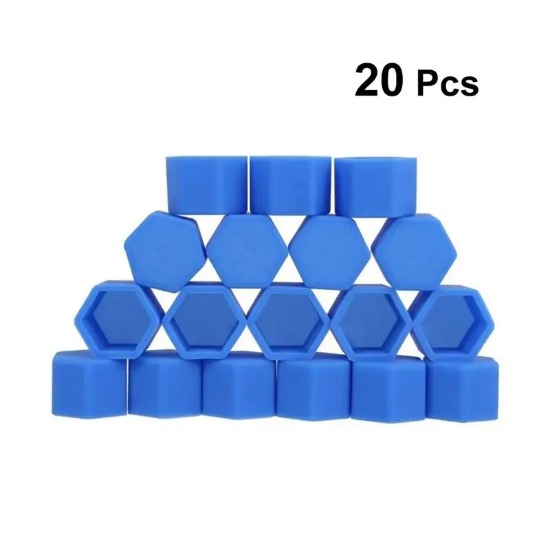 Колпачки для колесных дисков 20 шт. силиконовое колесо дюйма винтовая защита 17 мм |