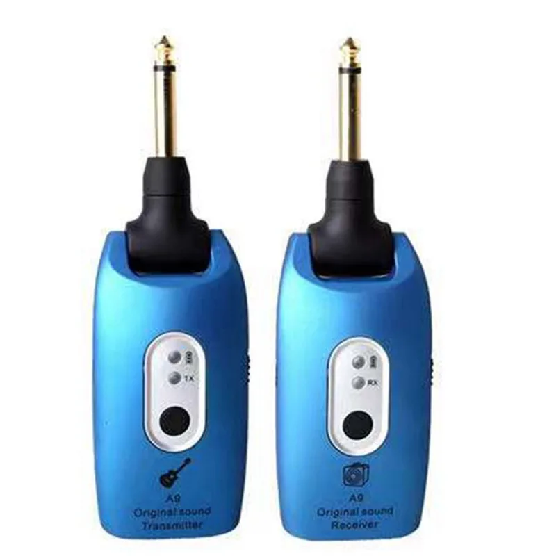 

2.4GHz Wireless Guitar System Transmitter A9 Receiver Built-in Rechargeable Musical Instrument Accessories