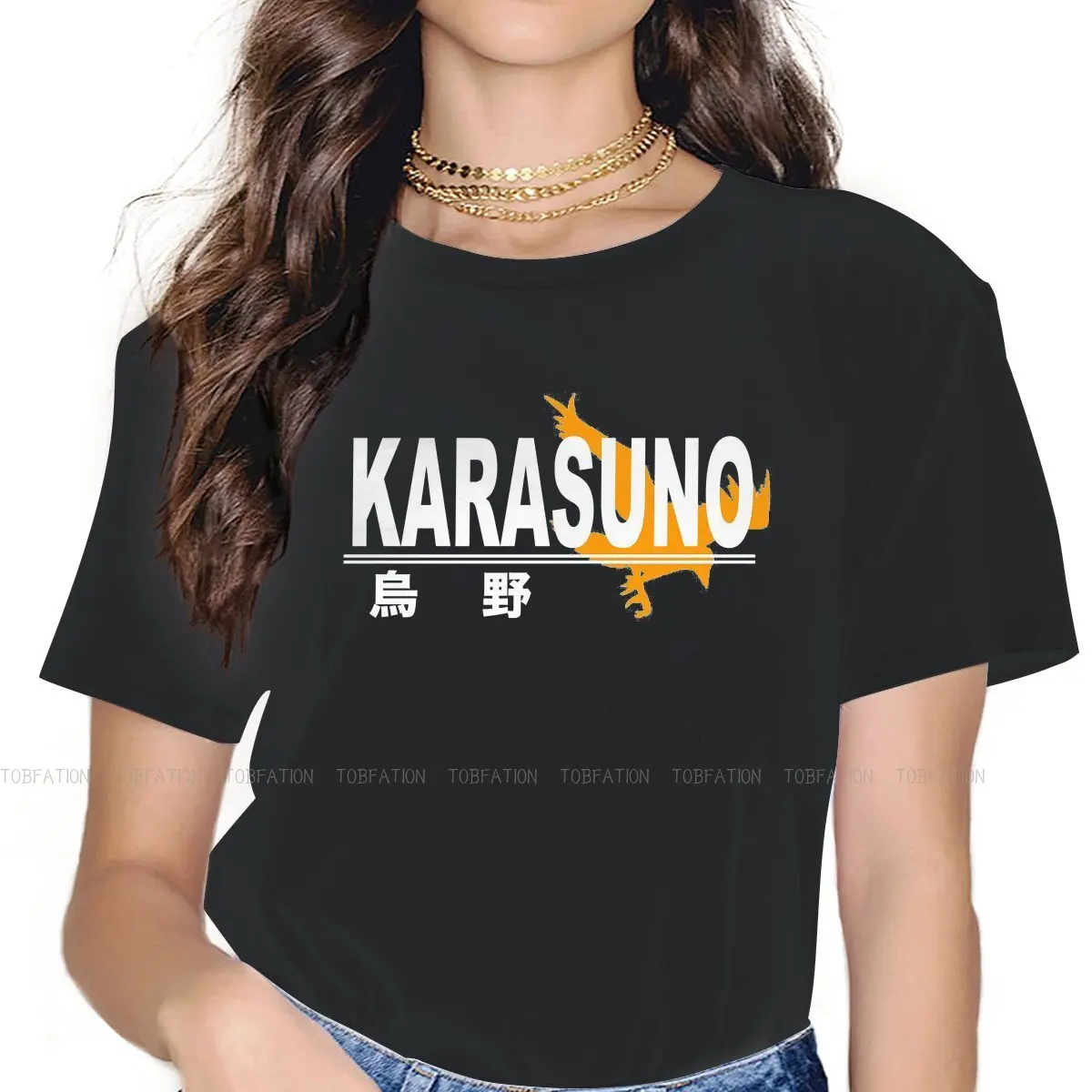 

Haikyuu Tobio Kageyama мультфильм девушки футболка Karasuno женские топы 4XL графика кавайные футболки Дамская хлопковая футболка