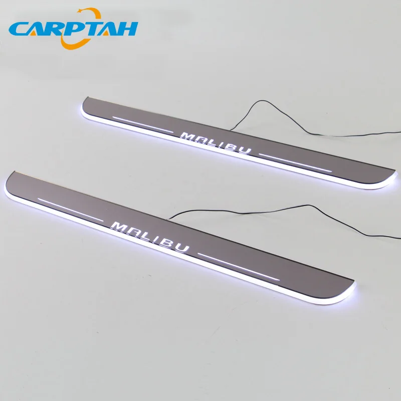 Carptah движущийся светодиодный автомобильный светильник порога Накладка путь