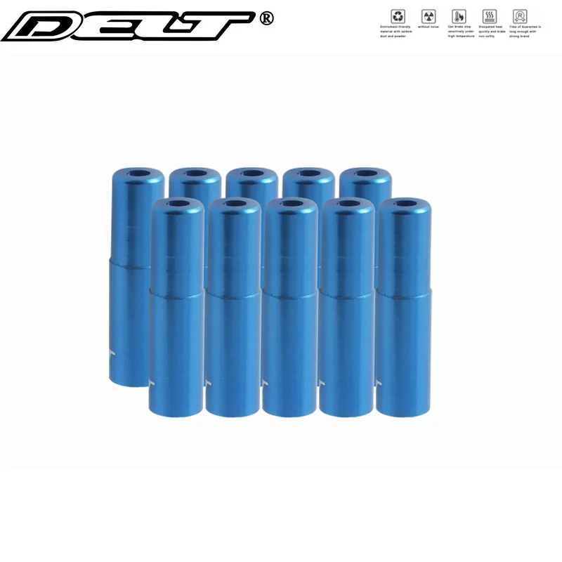 

10 Pcs 5.0MM MTB Mountain Road Folding E-Bike Bicycle Brake Cable Housing End Caps Tips Alloy Blue Parts Accessories