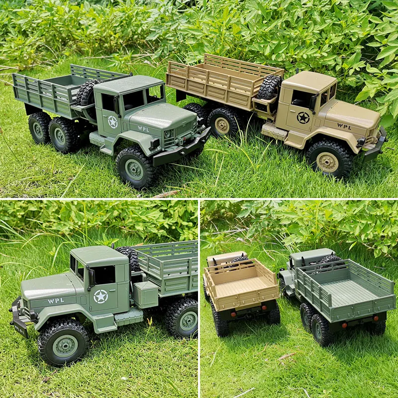 MN77 WPL B16 Урал 1/16 р/у автомобиль 6WD Рок Гусеничный WW2 армейские транспортные средства 6 колесный пульт дистанционного управления военный грузовик игрушки для мальчиков VS B36 B24