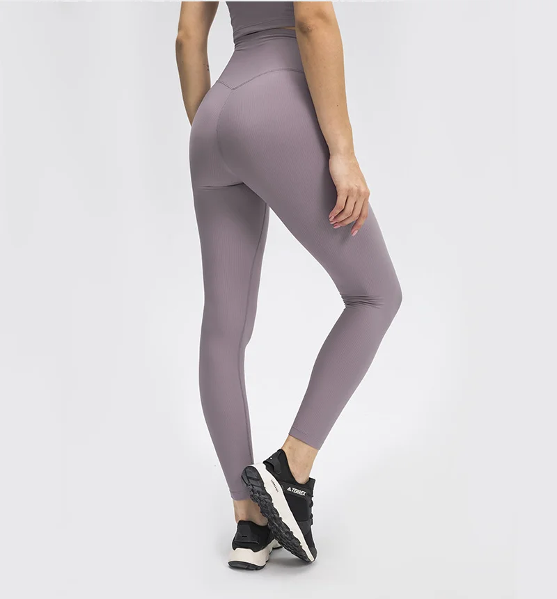 

Sexy Tights Leggings Sports Women Fintess High Waist Yoga Pants High Stretch Compression Rib 75% Nylon 25% Spandex Gym Clothing