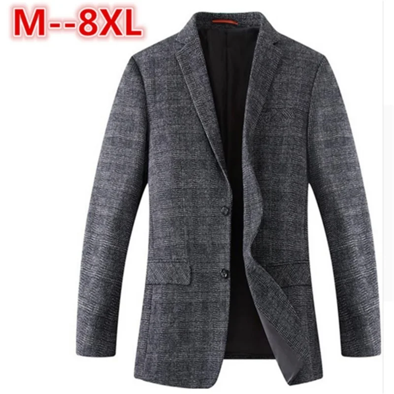 

10XL 8XL 6XL 5XL New Spring Autumn thin Casual Men Blazer Cotton Slim England Suit Blaser Masculino Male Jacket Blazer Men