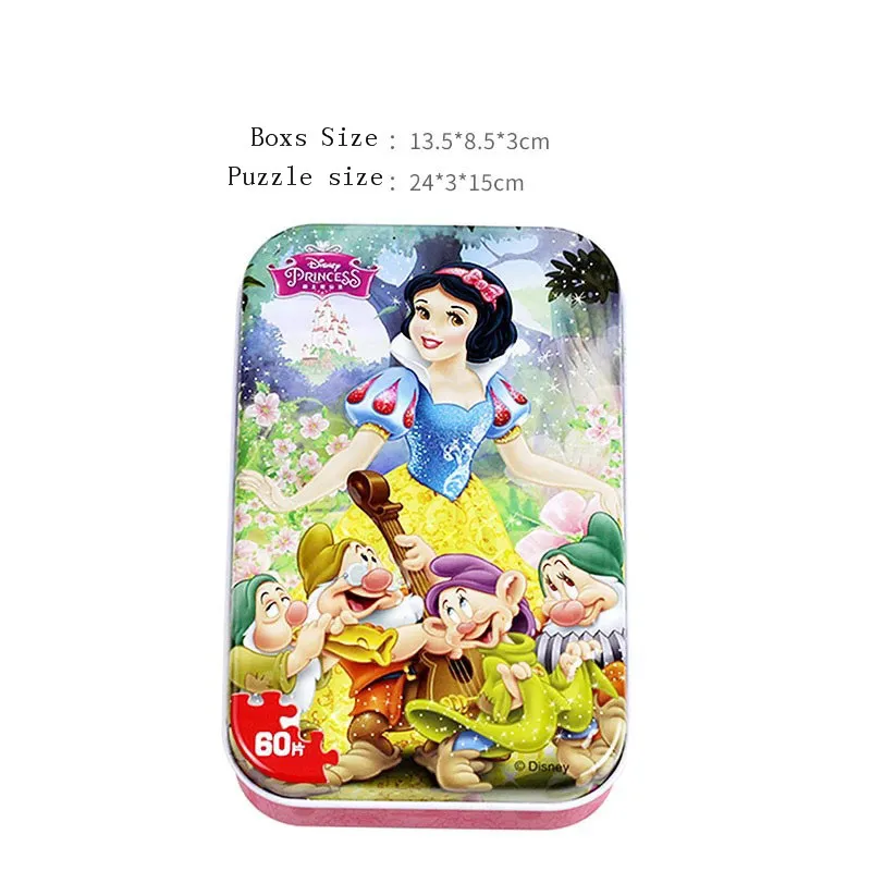 Puzzle-5-1PACK Мультяшное Холодное сердце Эльза и Анна Принцесса 60 шт. головоломка для детей 4-8 для детей Обучающие образовательные головоломки игрушки - Цвет: Puzzle-5-1PACK