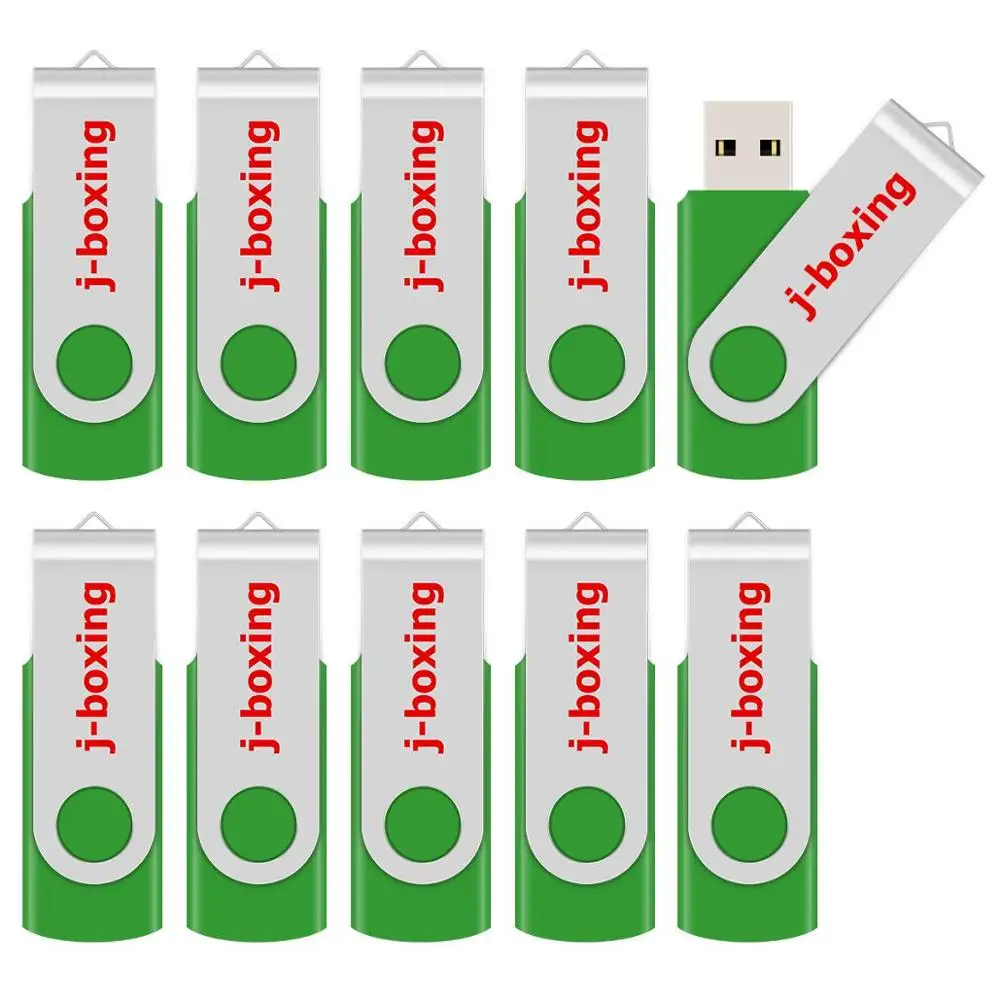 J-бокс 10 шт. 1 ГБ USB флеш-накопители металлическая вращающаяся карта памяти поворотный флеш-накопитель для хранения большого пальца компьютер ноутбук планшет многоцветный