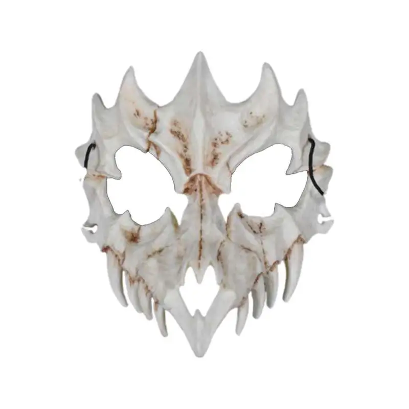 Маска ужасов для Хэллоуина смола костюмированной вечеринки Белый Ниндзя длинный