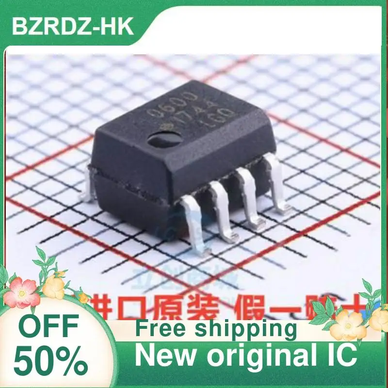 

2-10PCS/lot 6N137 HCPL-0600 HCPL600 600 SOP8 New original IC