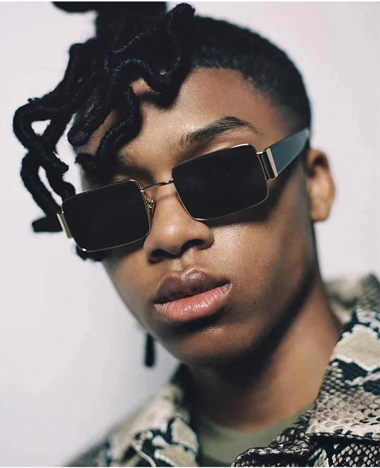 

Новый Стильный личности солнцезащитные очки с оправой в стиле «хип-хоп» CoolRetro Для мужчин и Для женщин Для мужчин уличной съемки солнцезащит...