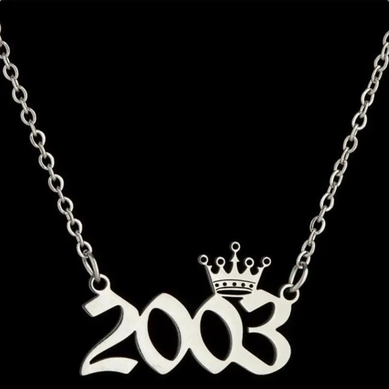 Ожерелье 1980-2007 ожерелья на день рождения для женщин и мужчин ожерелье-чокер с