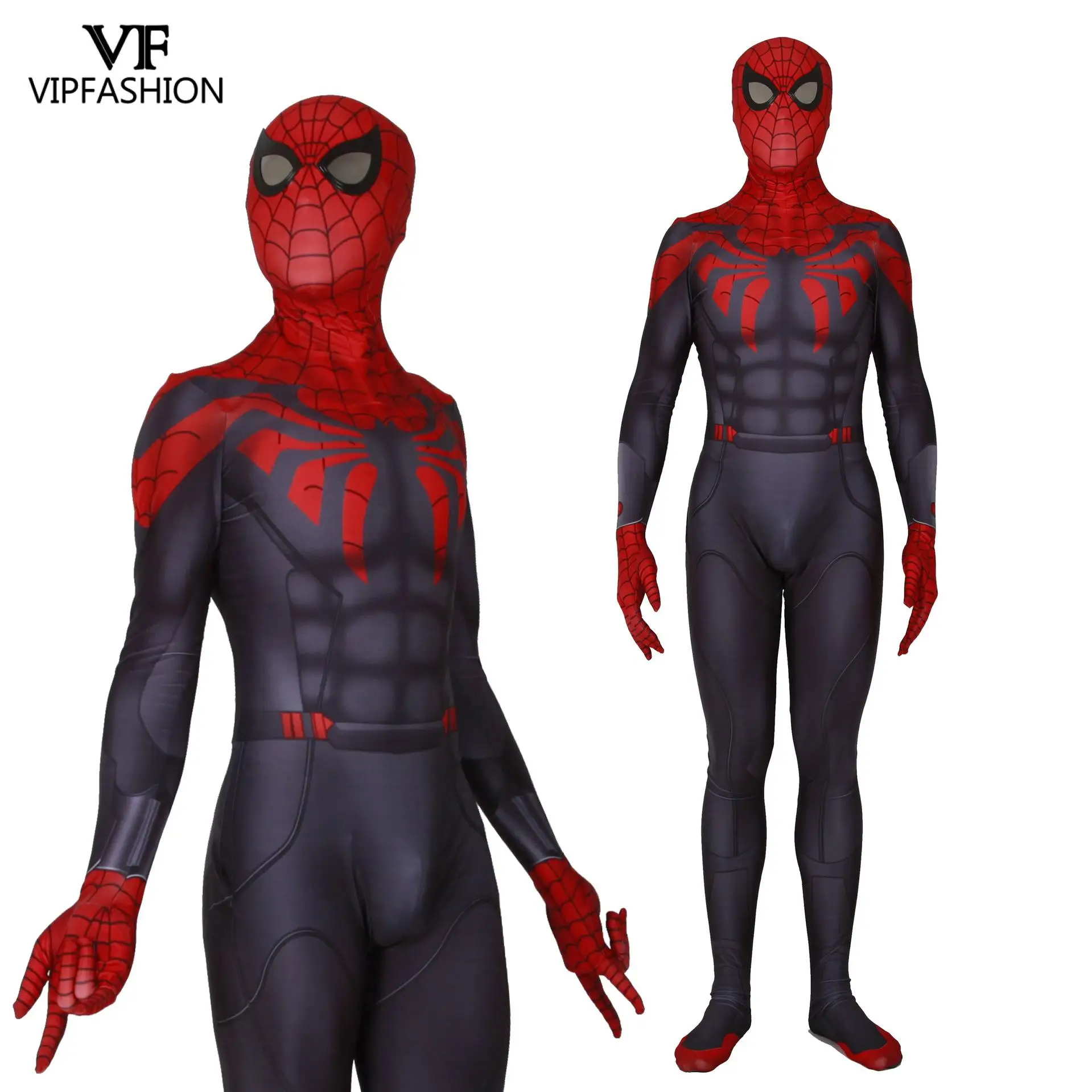 VIP модная новая Косплэй 3D костюмы черная паучиха-удивительный человек печатных