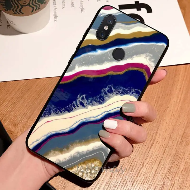

marble colorful pattern Phone Case For Xiaomi Redmi note 7 8 9 t max3 s 10 pro lite coque shell cover funda