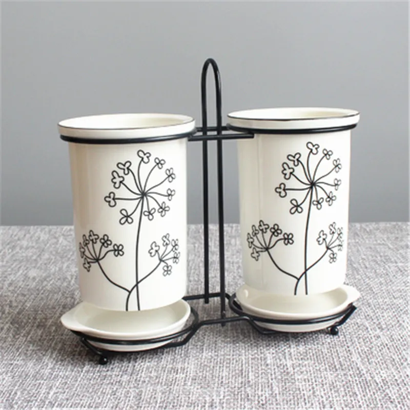 Керамический контейнер для хранения столовых приборов NEWYEARNEW корзина палочек еды