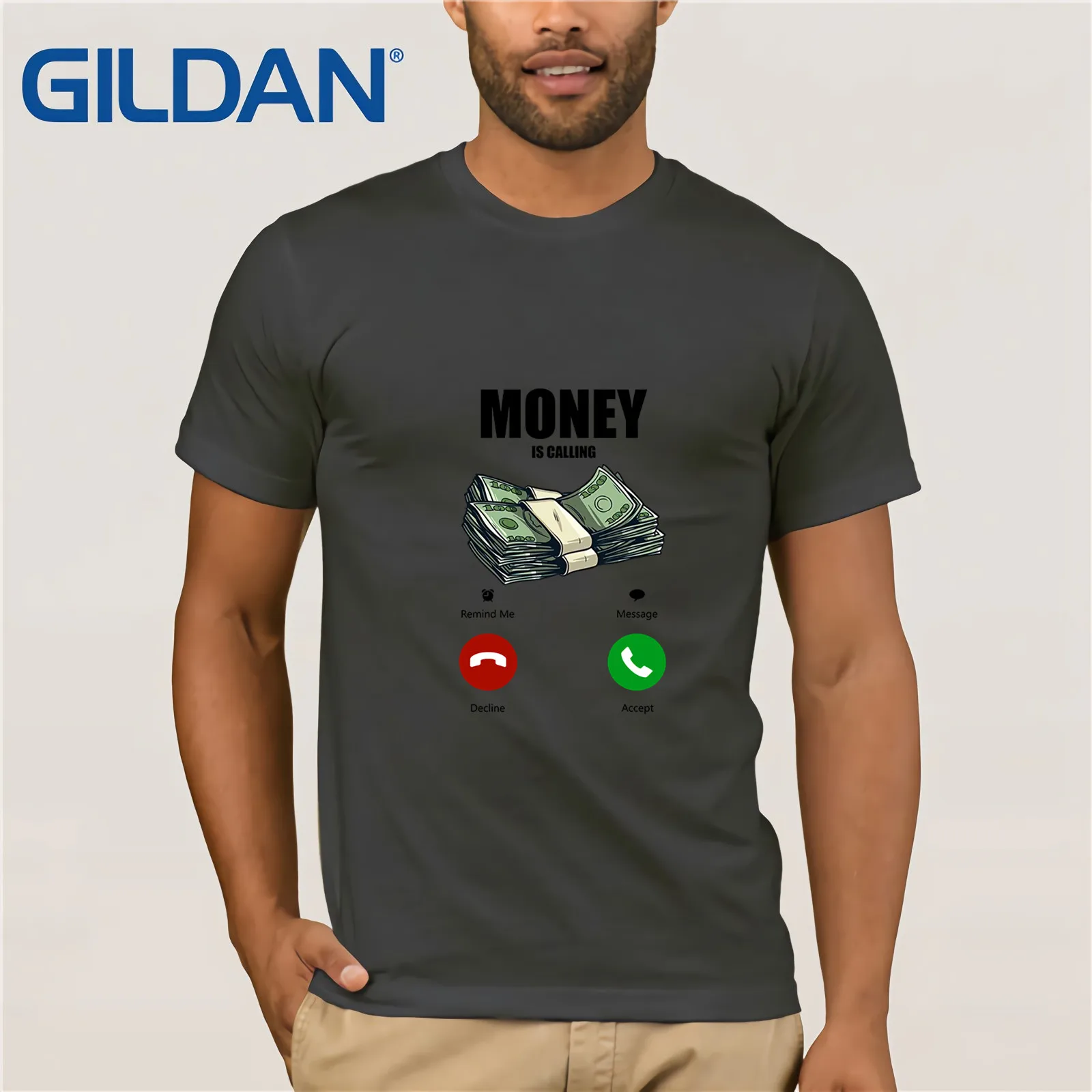 Money Is caling/забавная деловая футболка Hustler ensander с юмором 100% хлопок топы графическая