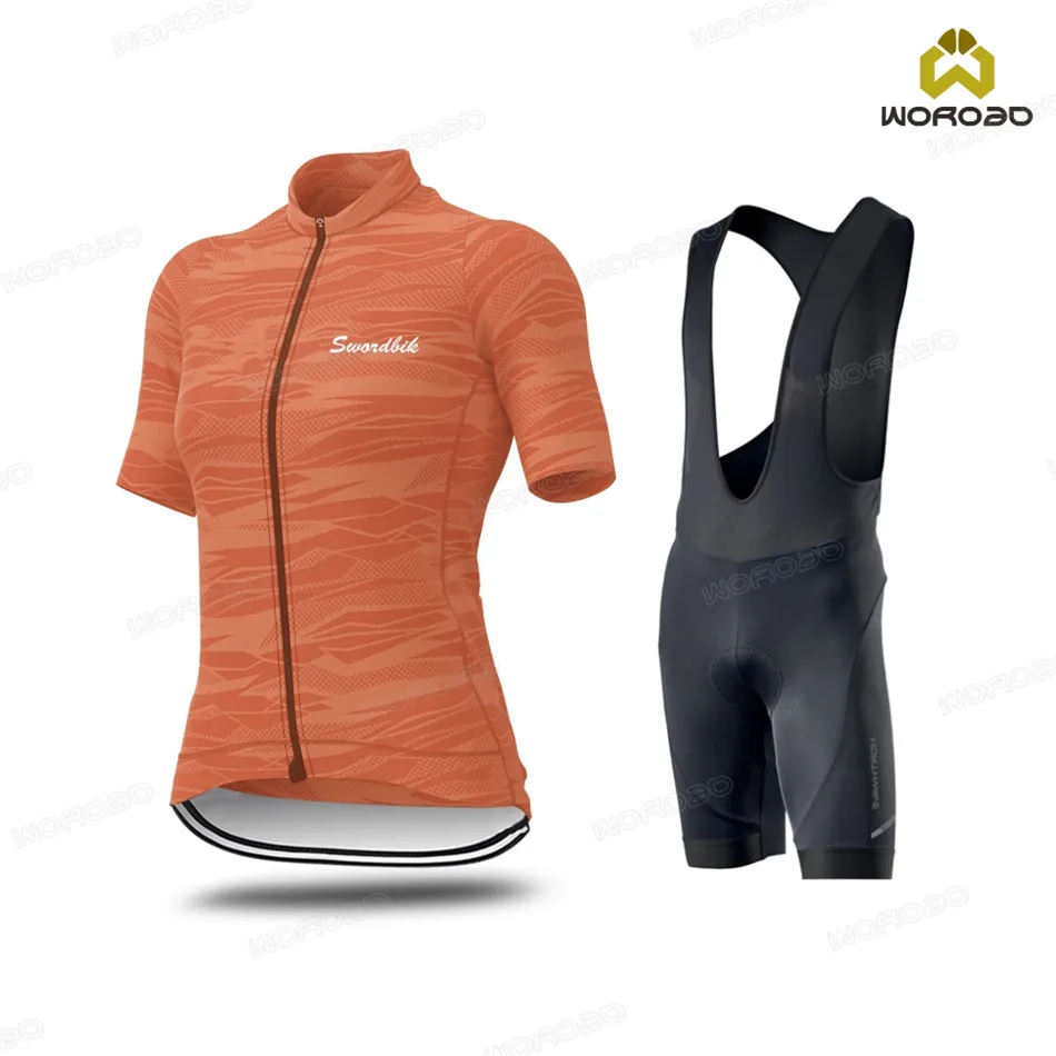 Женский спортивный костюм для велоспорта дышащая быстросохнущая Униформа с