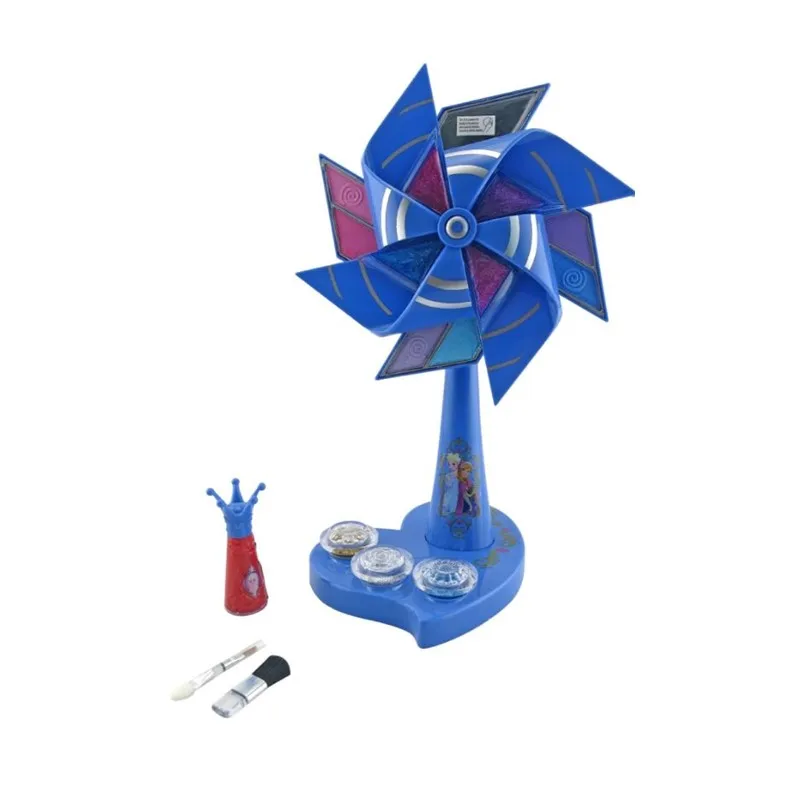 Замороженная Детская косметика игрушка для макияжа красочная ветряная мельница