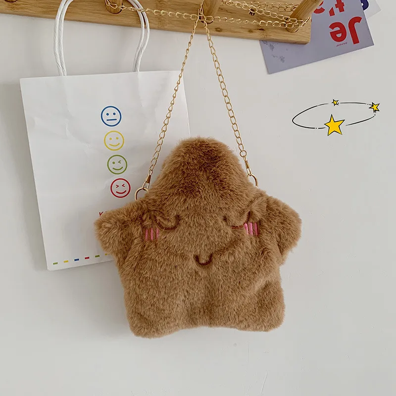 Winter Coin Purse Bear Paw Cute Student Plush Lady Mobile Phone Bag Lipstick Mini Money Bags Birthday Holiday Kawaii Gift Wallet