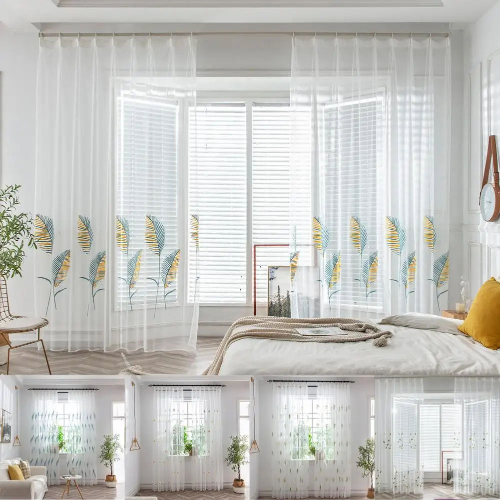 

Элегантная сетка для окна, полиэстер, многофункциональные тканые прозрачные Занавески для отелей, офисов, общежитий, экраны для окон, Декор