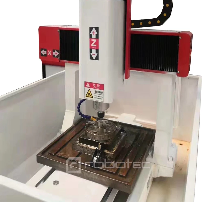 Машина для резки алюминия Robotec малого бизнеса чугунный корпус Nema34 шаговый станок