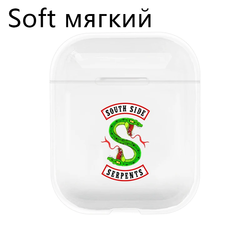 I200682 soft Мультяшный Американский ТВ ривердейл чехол для наушников Защитный чехол для Airpods прозрачный мягкий чехол для Apple Airpods зарядка сумки - Цвет: I200682 soft