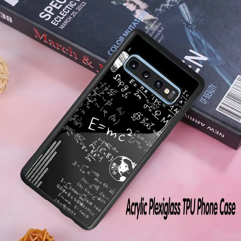 

Complex Formula Phone Case Acrylic Plexiglass TPU phone case For Samsung Galaxy S8 S9 S10 s10e S20 PLUS ULTRA S6edge