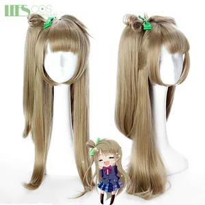Парик Love Live Kotori Minami волосы на Хэллоуин косплей костюм парики Высокое качество аниме LoveLive! + Зеленая заколка с бантом