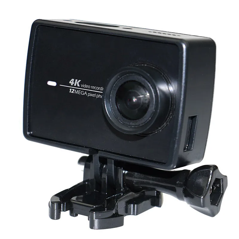 Прозрачный защитный чехол GloryStar с черной рамкой и каркасом для камеры Xiaomi Yi 4K XiaoYi |