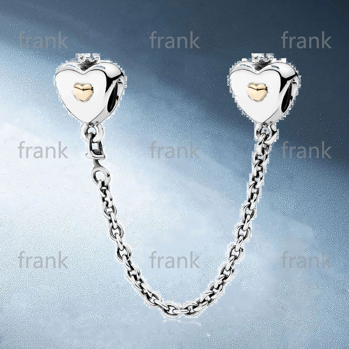 

791878 Heart & Crown Safety Chain