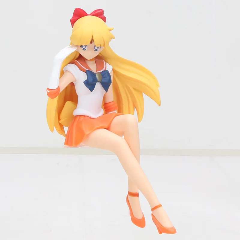 sttting yellow bag Фигурка Сейлор Мун 16 см Tsukino Usagi Mercury Mars Venus Jupiter Chibiusa Meiou Setsuna Kaiou фигурка украшения торта ПВХ Модель - Цвет: sttting yellow bag