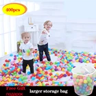 400 шт.лот экологически чистые цветные мягкие пластиковые шарики для водяного бассейна океанские волны детские игрушки стресс воздушный шар уличные забавные спортивные детские игрушки