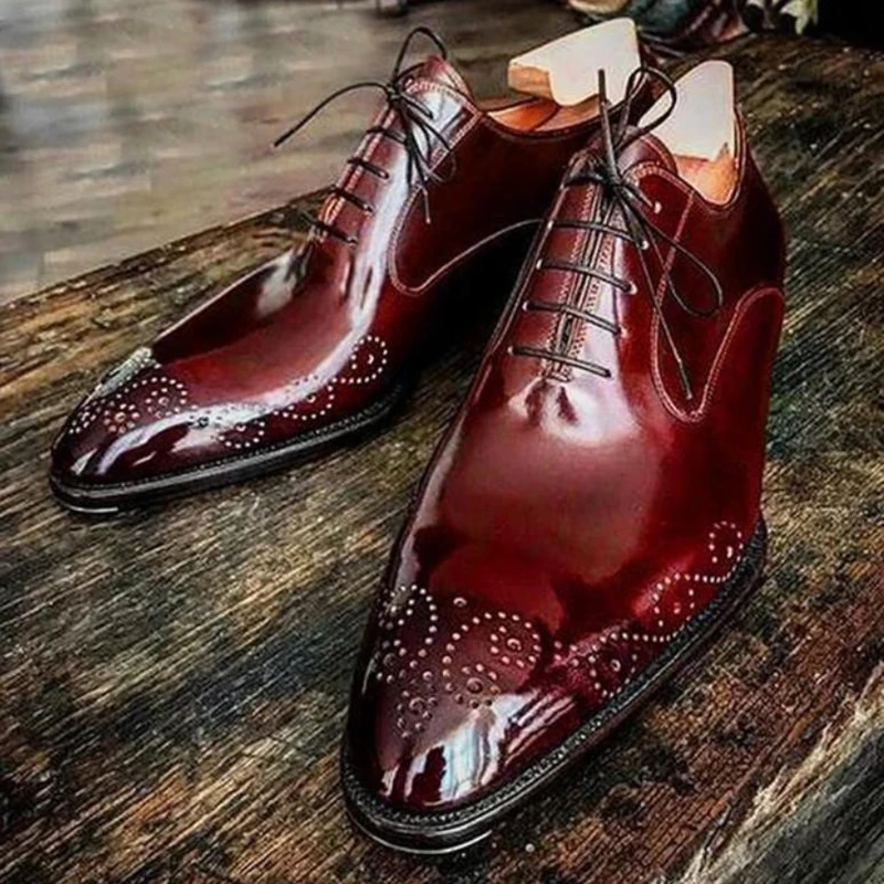 Mens PU Leather Fashion Spring Classic Shoes Red Thin Bottom Ankle Boots Basic Men Casual Low Heel Big Size 38-48 For | Обувь