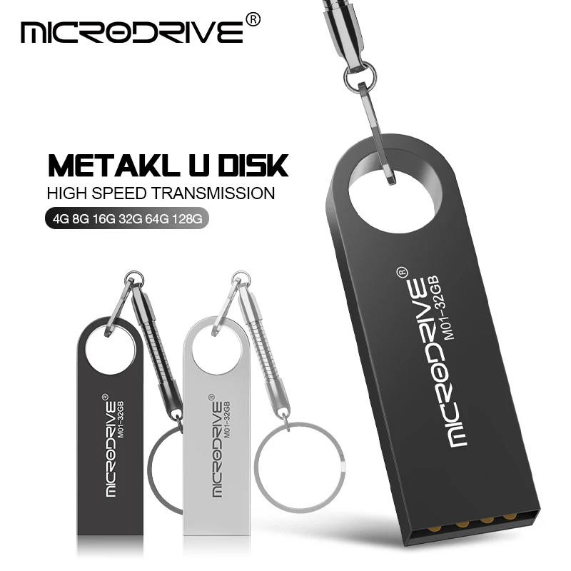 

USB Flash Drive metal pendrive 64GB 8GB 4GB 16GB 32GB 128GB mini usb key memory stick usb2.0 flash disk