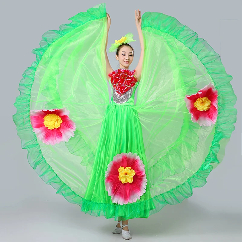 Откровенный женский танцевальный костюм большая юбка-качели Женский для
