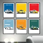 Экстремальный Спорт 24 часа Le Racing Car искусство настенные картины постеры и принты мужские картины на холсте домашний декор