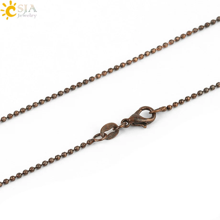 Ожерелье CSJA с подвеской из натурального камня ручной работы для мужчин украшение