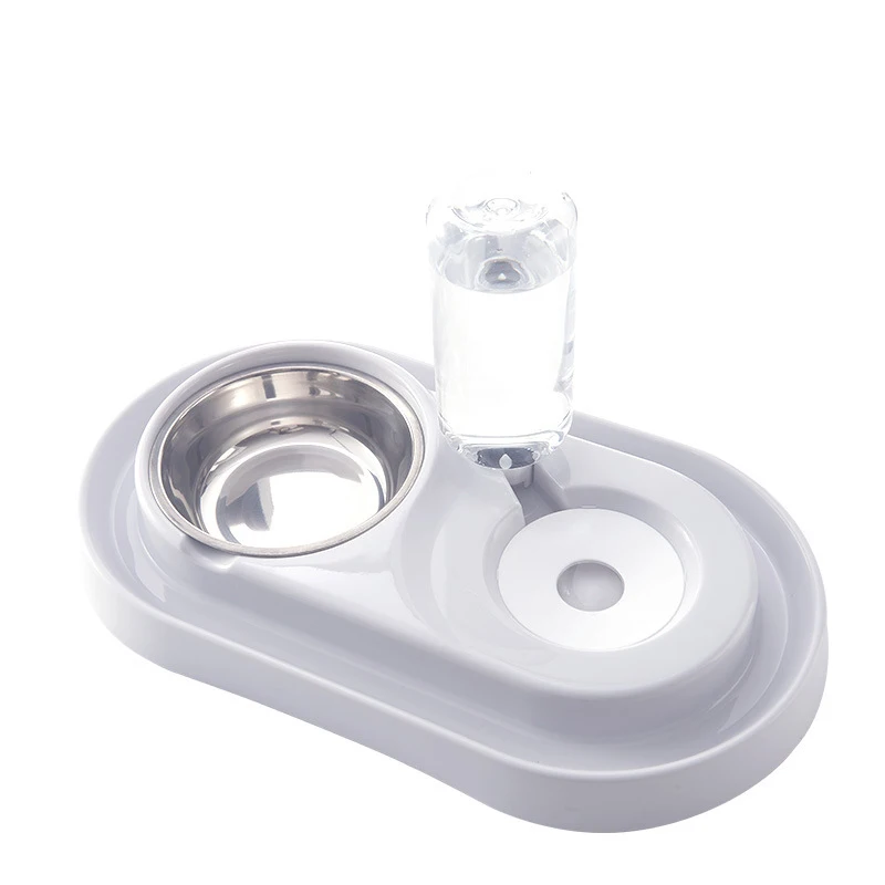

Pet Feeding Double Bowl Automatic Drinking No Slip Food Water Feeder for Cat Dog Dishes Puppy Chihuahua Accessories