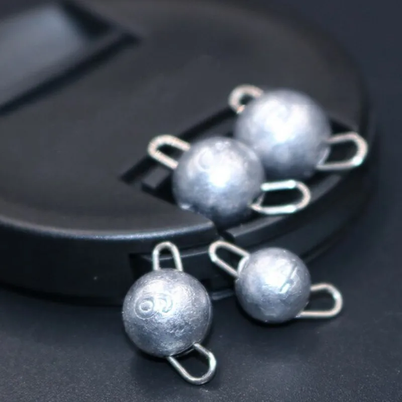 10 шт. новые свинцовые грузила рыболовные снасти круглая игла маятники