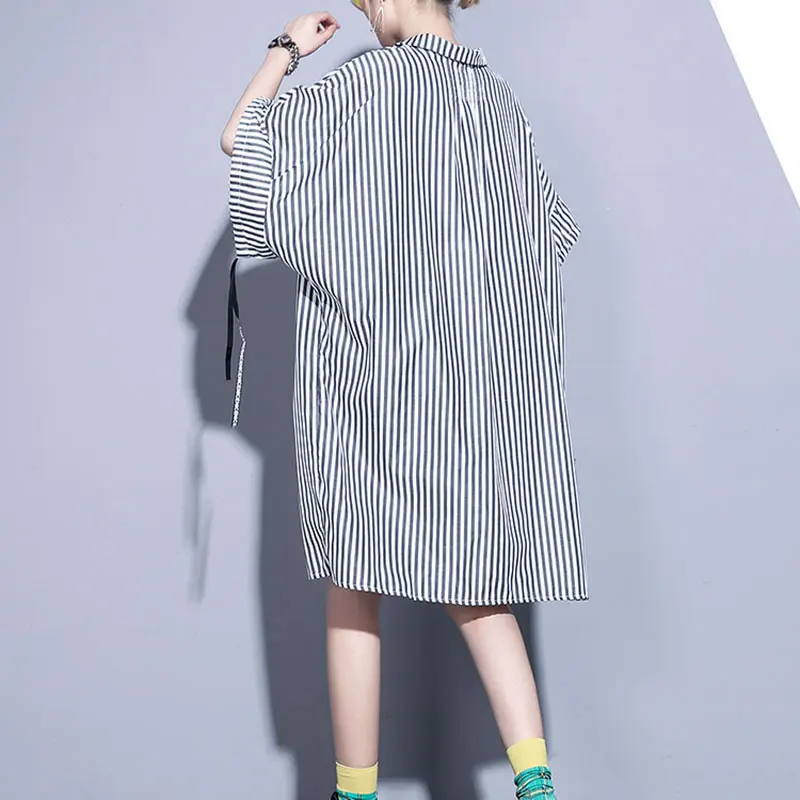 XITAO размера плюс прилив принты с героями из мультфильма платье миди для женщин